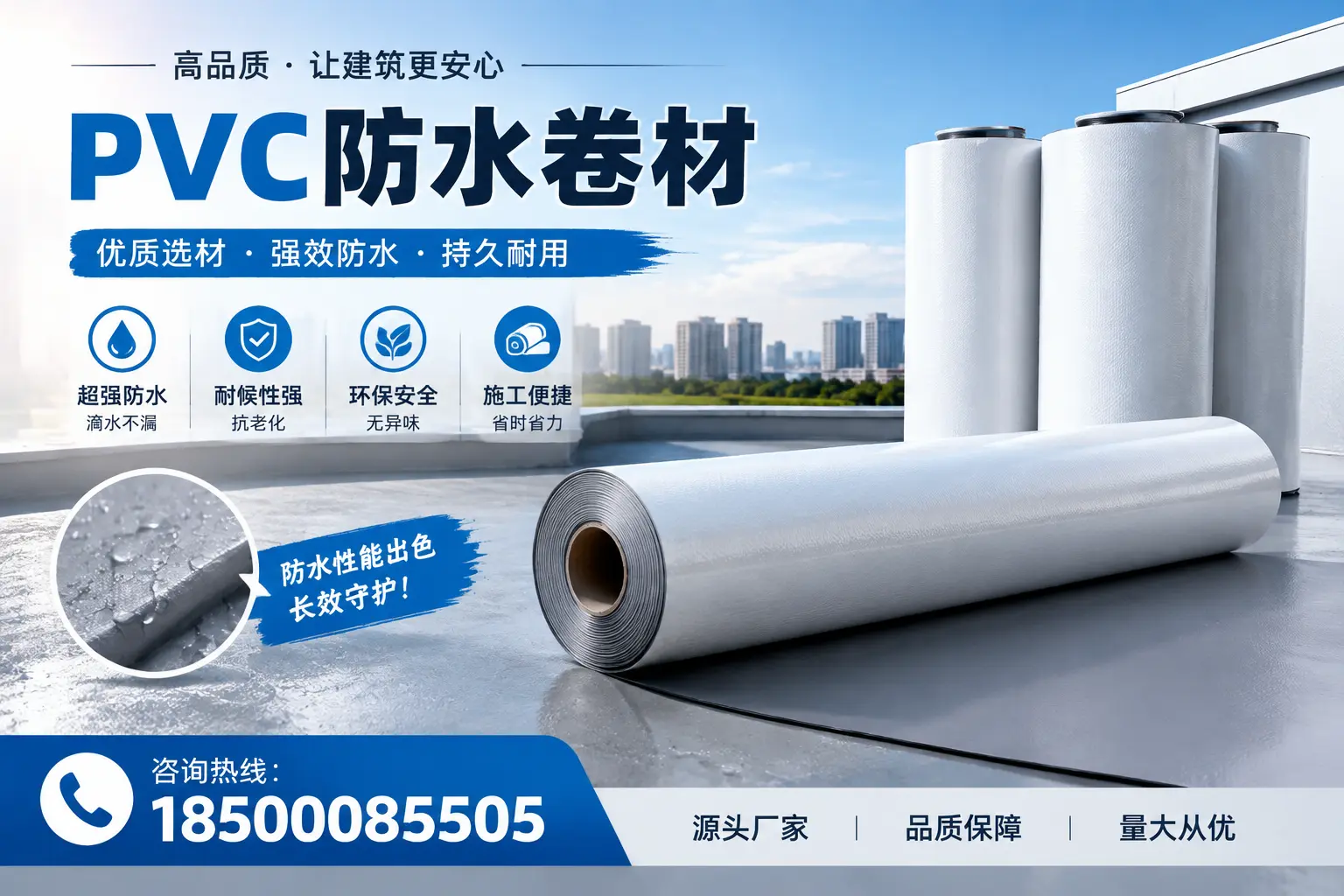 PVC防水卷材施工过程详解,确保在大同顺利完成项目